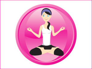 yoga icons illustration